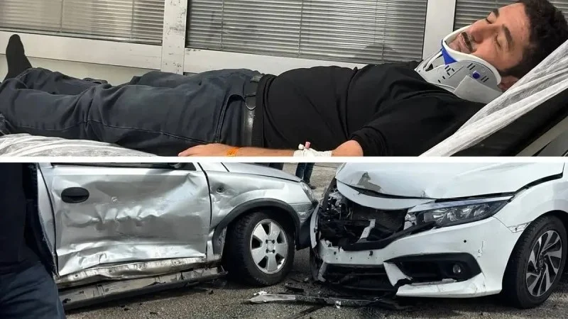 اوعور آکای و همسرش تصادف کردند؛ بازیگر «ازدواج زیباست» از بیمارستان خبر داد حال هر دو خوب است