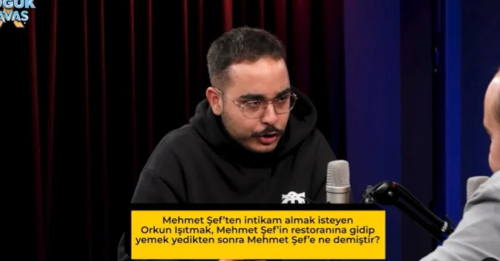 پرسش: «اورکون ایشیتماک (Orkun Işıtmak) که میخواهد از مهمت یالچینکایا (Mehmet Yalçınkaya) انتقام بگیرد، پس از رفتن به رستوران مهمت یالچینکایا (Mehmet Yalçınkaya) و غذا خوردن، به او چه میگوید؟»